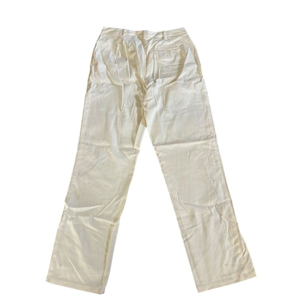 Liz Claiborne Lizsport Women's Beige Stretch Straight Leg Pants Size 14 - Picture 2 of 14